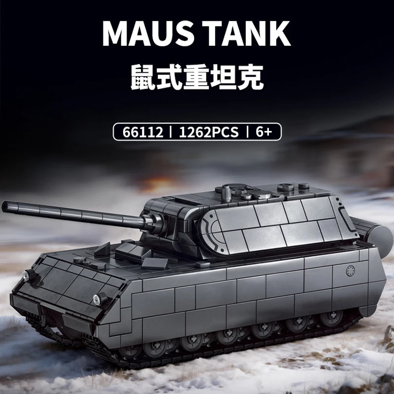 New 1262pcs 1054pcs MOC Military Rat Heavy Tank Building Blocks Tiger tank Bricks Assembling Model Toys for Boys Gift Set
New 1262pcs 1054pcs MOC Military Rat Heavy Tank Building Blocks Tiger tank Bricks Assembling Model Toys for Boys Gift Set