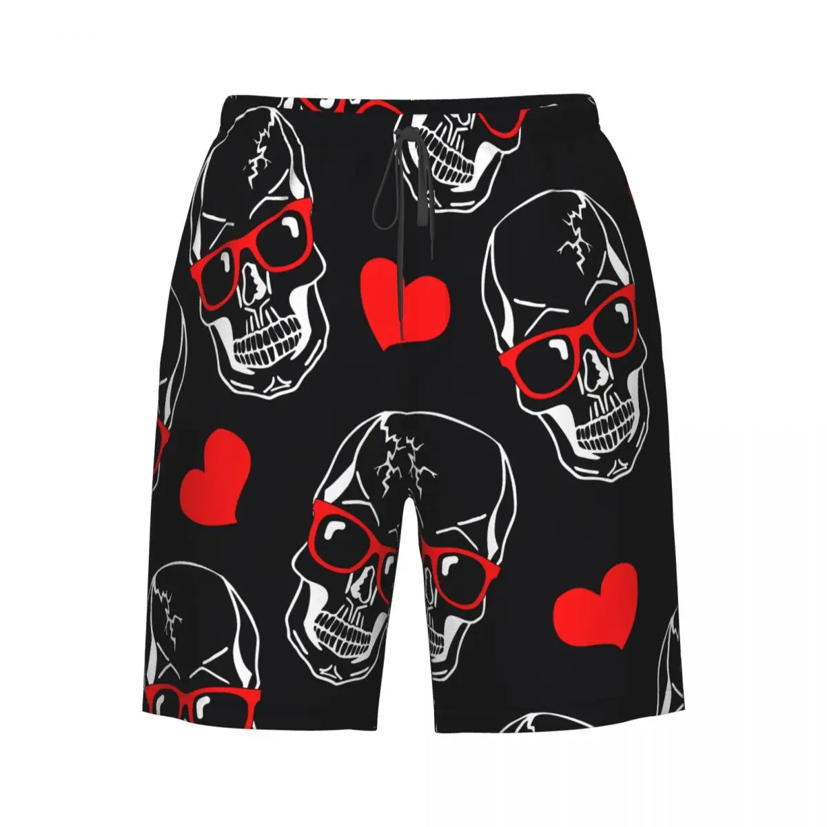 Men's Swim Shorts Trunks Skull With Sunglasses And Hearts Beach Board Shorts Running Sports Surfing Swimwear
Men's Swim Shorts Trunks Skull With Sunglasses And Hearts Beach Board Shorts Running Sports Surfing Swimwear