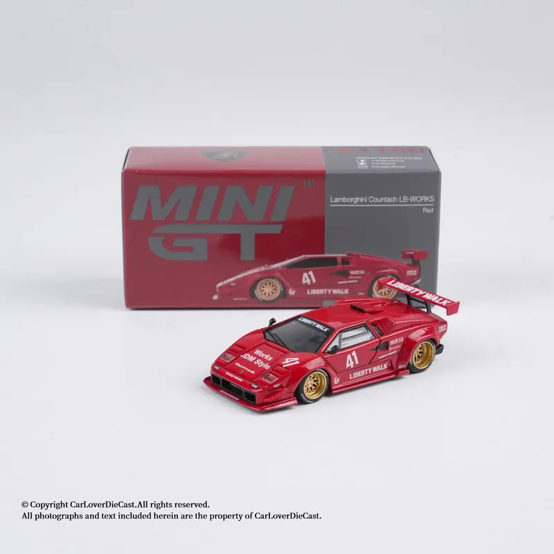 MINI GT 1:64 Lamborghini Countach LB-WORKS Red Die-cast Model, Collectible Display Car for Gift
MINI GT 1:64 Lamborghini Countach LB-WORKS Red Die-cast Model, Collectible Display Car for Gift