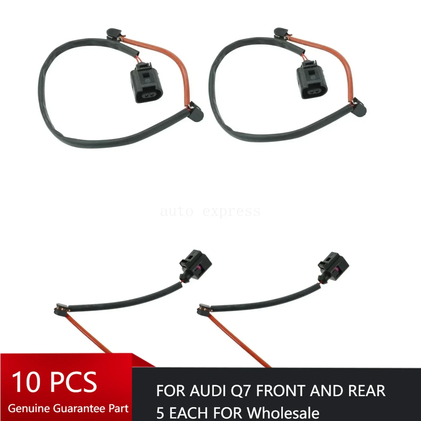 Brake Pad Wear Sensor 7L0907637/ 95561236500 7L0907637C/ 95561236520 Q 7 FRONT AND REAR
Brake Pad Wear Sensor 7L0907637/ 95561236500 7L0907637C/ 95561236520 Q 7 FRONT AND REAR