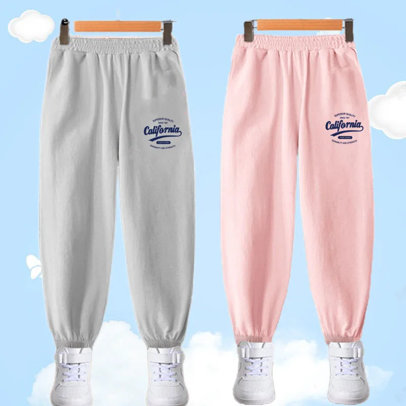 Unisex Kids California Letter Print Pants Girls Thin Anti Mosquito Trousers Children Candy Color Elastic Waist Trousers
Unisex Kids California Letter Print Pants Girls Thin Anti Mosquito Trousers Children Candy Color Elastic Waist Trousers