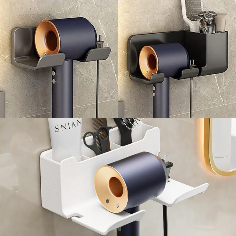 NoPunch Wall Mount Multifunctional Hair Dryer Storage Rack Bathroom Organizer and Storage Shelf Organizer Dyson Bathroom Shelves
NoPunch Wall Mount Multifunctional Hair Dryer Storage Rack Bathroom Organizer and Storage Shelf Organizer Dyson Bathroom Shelves