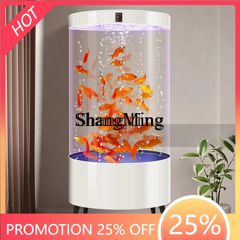 SM Creative Glass Fish Tank Round Living Room Medium and Small Aquarium Household Circulation Filtration No Water Change
SM Creative Glass Fish Tank Round Living Room Medium and Small Aquarium Household Circulation Filtration No Water Change