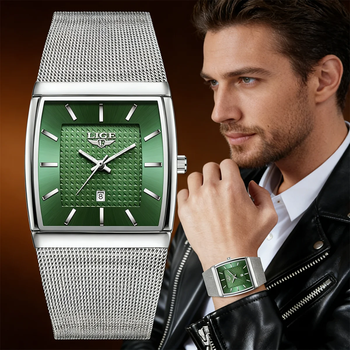 LIGE Luxury Fashion Men Clock Stainless Steel Mesh Date Waterproof Luminous Man Wristwatch Quartz Casual Men's Watches Reloj
LIGE Luxury Fashion Men Clock Stainless Steel Mesh Date Waterproof Luminous Man Wristwatch Quartz Casual Men's Watches Reloj