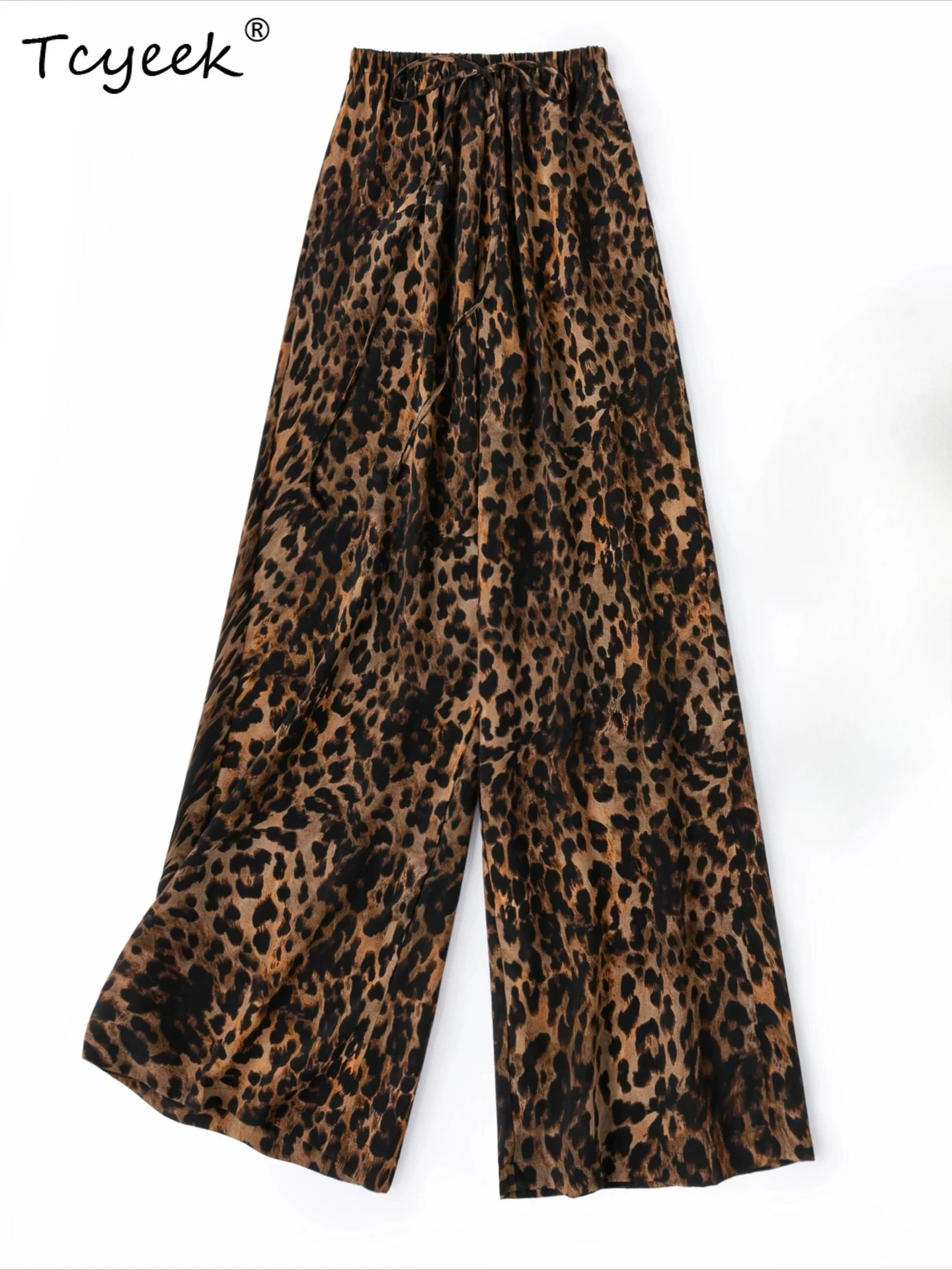 Tcyeek 100% Real Mulberry Silk Pants for Woman Clothing Casual Staight Pants Women Summer Trousers Fashion Leopard Брюки Женские
Tcyeek 100% Real Mulberry Silk Pants for Woman Clothing Casual Staight Pants Women Summer Trousers Fashion Leopard Брюки Женские