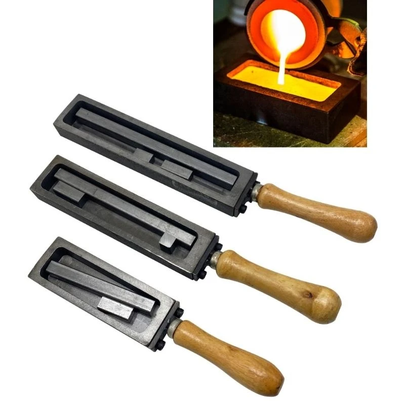 Iron Bar Molds Crafting Moulds Gold and Silver Ingots Molds Professional Jeweler Equipment Metal Melting Tool for Metal
Iron Bar Molds Crafting Moulds Gold and Silver Ingots Molds Professional Jeweler Equipment Metal Melting Tool for Metal