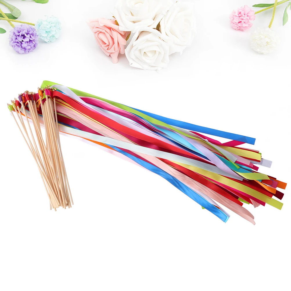 20Pcs Wedding Wand Ribbon Sticks Colorful Fairy Ribbon Sticks Wedding Reception Party Celebration Supplies Fairy Wands
20Pcs Wedding Wand Ribbon Sticks Colorful Fairy Ribbon Sticks Wedding Reception Party Celebration Supplies Fairy Wands
