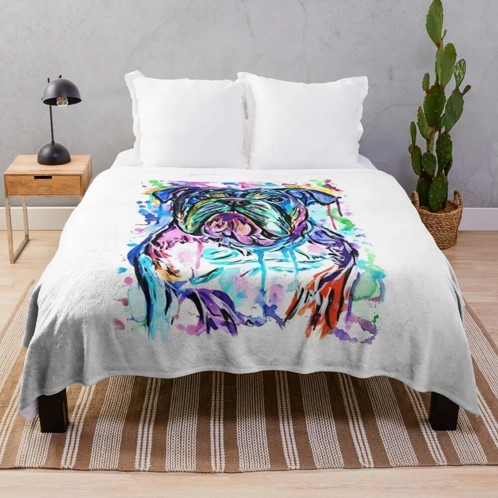 Watercolour Bulldog Throw Blanket Compact Warm Blanket for Car Road Trip
Watercolour Bulldog Throw Blanket Compact Warm Blanket for Car Road Trip