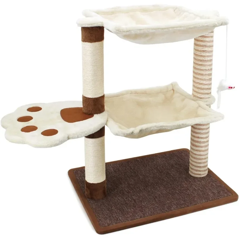 Cat Scratching Post with Hammock - 27.5'' Cat Tree with Natural Sisal Cat Scratching Post,Furniture,Cradle Bed
Cat Scratching Post with Hammock - 27.5'' Cat Tree with Natural Sisal Cat Scratching Post,Furniture,Cradle Bed