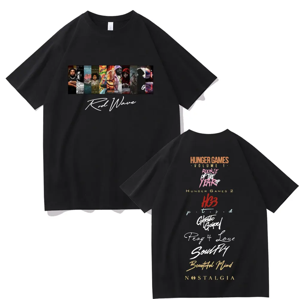Rapper Rod Wave Music Album Cover Graphic T Shirt Men Women's Vintage Fashion Hip Hop T Shirts Men's Cotton Oversized T-shirts
Rapper Rod Wave Music Album Cover Graphic T Shirt Men Women's Vintage Fashion Hip Hop T Shirts Men's Cotton Oversized T-shirts