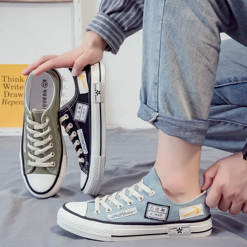 Summer Soft-sole Non-slip Outdoor Walking Shoes Fashion Youth Sports Board Shoes Flat Shoes Men's Plus Size Casual Canvas Shoes
Summer Soft-sole Non-slip Outdoor Walking Shoes Fashion Youth Sports Board Shoes Flat Shoes Men's Plus Size Casual Canvas Shoes