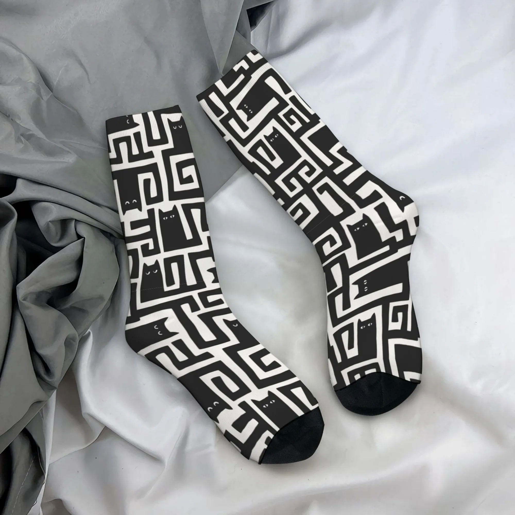 Street Fashion Black and White Geometric Cat Casual Socks Novelty Funny Men's Socks Comfortable Non-slip Sports Socks Party Gift
Street Fashion Black and White Geometric Cat Casual Socks Novelty Funny Men's Socks Comfortable Non-slip Sports Socks Party Gift