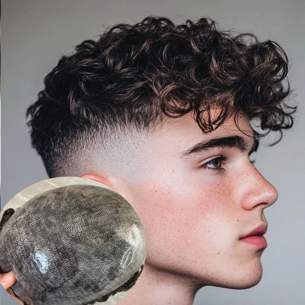 24mm Curly Natural Durable Skin Full PU Men Toupee Brown Grey 1B20 1B65 100% Human Hair Capillary Prosthesis Replacement System
24mm Curly Natural Durable Skin Full PU Men Toupee Brown Grey 1B20 1B65 100% Human Hair Capillary Prosthesis Replacement System