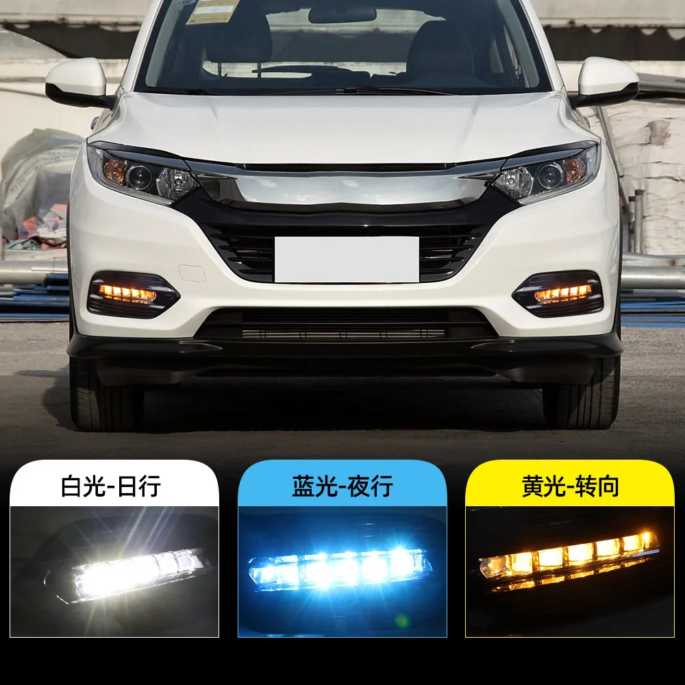 For Honda Vezel daytime running lights 19-20 LED fog lights daytime running lights flowing turn signals front bumper lights
For Honda Vezel daytime running lights 19-20 LED fog lights daytime running lights flowing turn signals front bumper lights