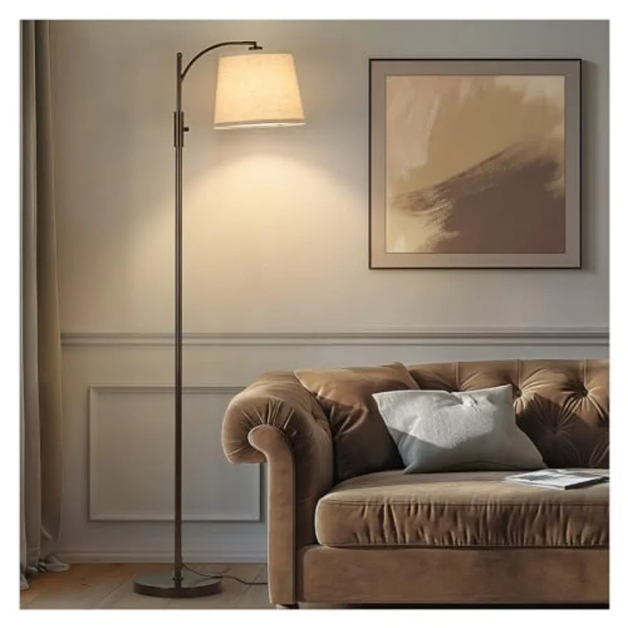 Fully Dimmable Floor Lamp for Living Room Standing Lamp Rotary Switch with Linen Beige Shade Tall Lamps for Bedroom with Adjust
Fully Dimmable Floor Lamp for Living Room Standing Lamp Rotary Switch with Linen Beige Shade Tall Lamps for Bedroom with Adjust