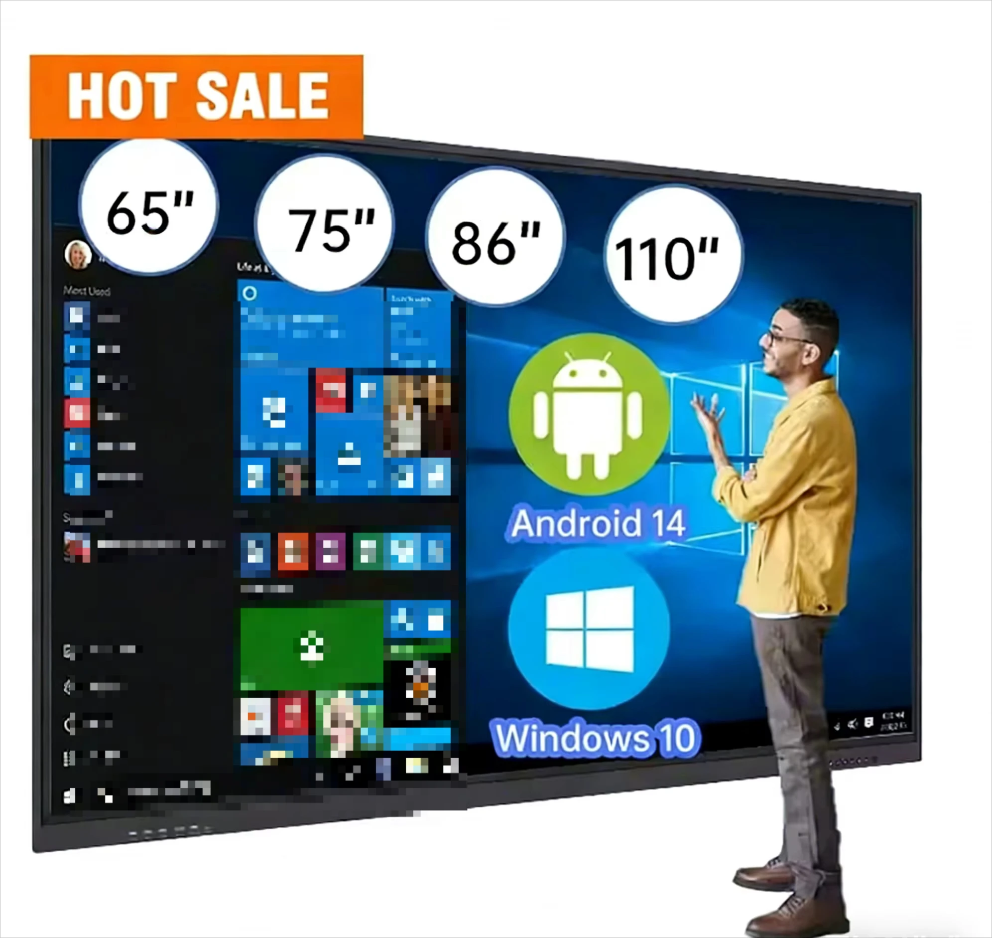 OEM ODM 4K LCD 65 75 86 100 110 inch TV, interactive tablet, digital whiteboard, touch screen, smart board
OEM ODM 4K LCD 65 75 86 100 110 inch TV, interactive tablet, digital whiteboard, touch screen, smart board
