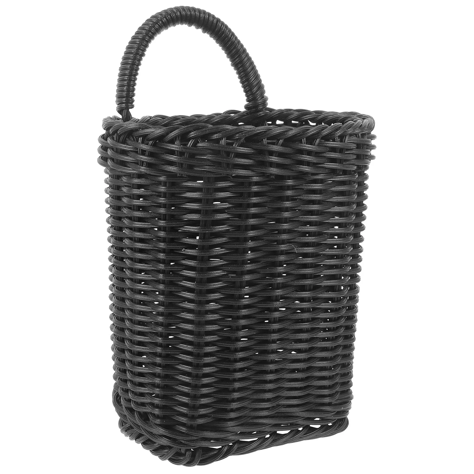 Kitchen Bathroom Rattan Hanging Basket Vintage Decor Wall Black Plastic Decorative Storage Baskets
Kitchen Bathroom Rattan Hanging Basket Vintage Decor Wall Black Plastic Decorative Storage Baskets