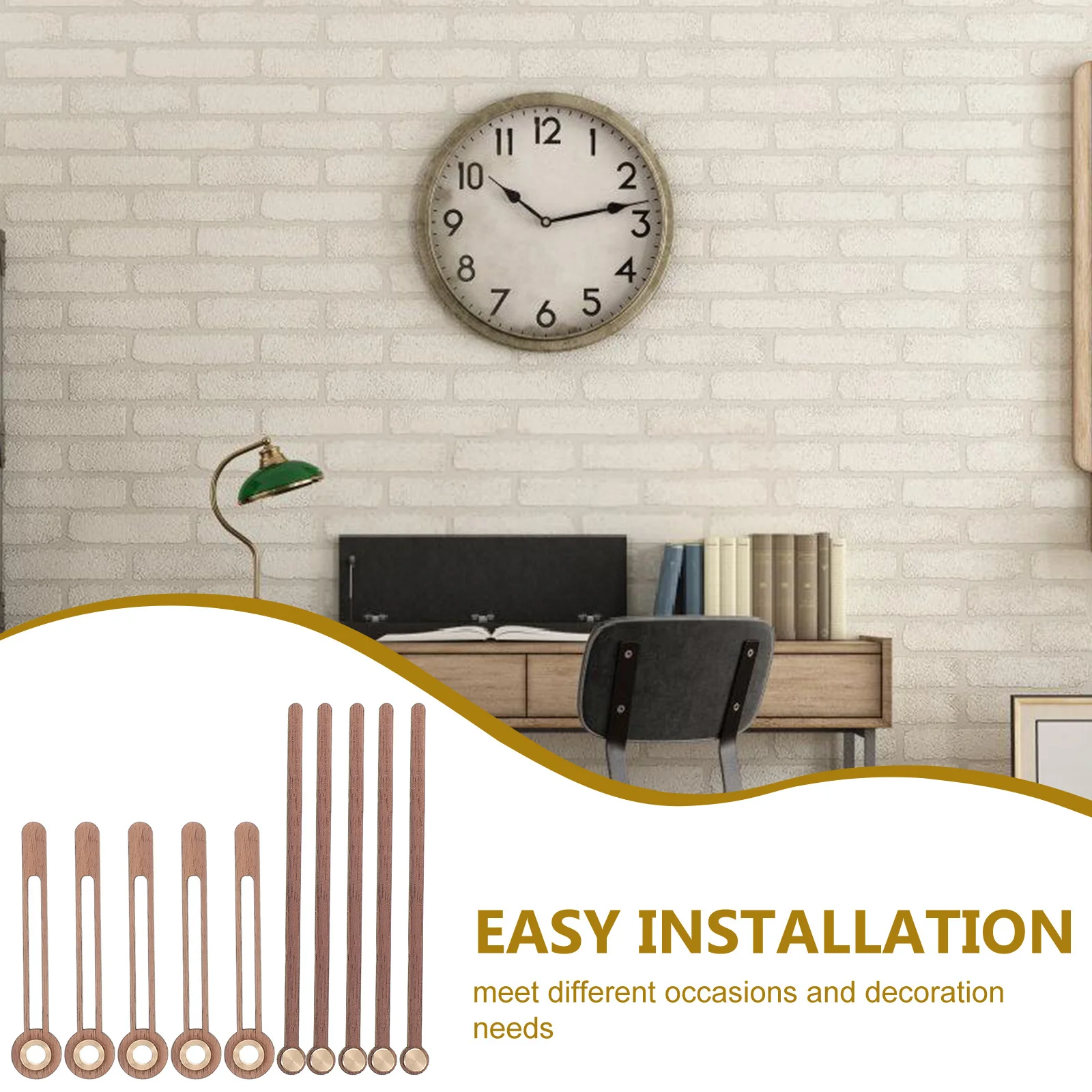 5Sets Walnut Wood Silent Clock Hands Replacement DIY Quartz Movement Parts Wall Clock Repair Kit Wall Clocks Needles
5Sets Walnut Wood Silent Clock Hands Replacement DIY Quartz Movement Parts Wall Clock Repair Kit Wall Clocks Needles