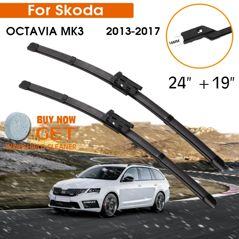 Car Wiper For Skoda OCTAVIA MK3 2013-2017 Windshield Rubber Silicon Refill Front Window Wiper Blades 24"+19" LHD RHD Accessories
Car Wiper For Skoda OCTAVIA MK3 2013-2017 Windshield Rubber Silicon Refill Front Window Wiper Blades 24"+19" LHD RHD Accessories