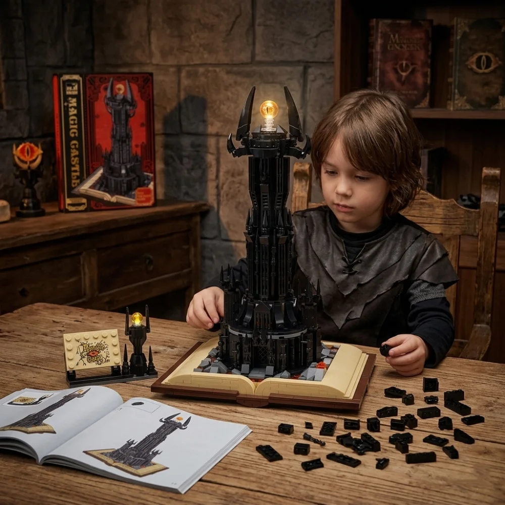 NEW 969pcs Black Tower Magic Book Building Blocks Bricks Dark Tower MOC Assembly Boys Toy For Kids Christmas Birthday Gift
NEW 969pcs Black Tower Magic Book Building Blocks Bricks Dark Tower MOC Assembly Boys Toy For Kids Christmas Birthday Gift
