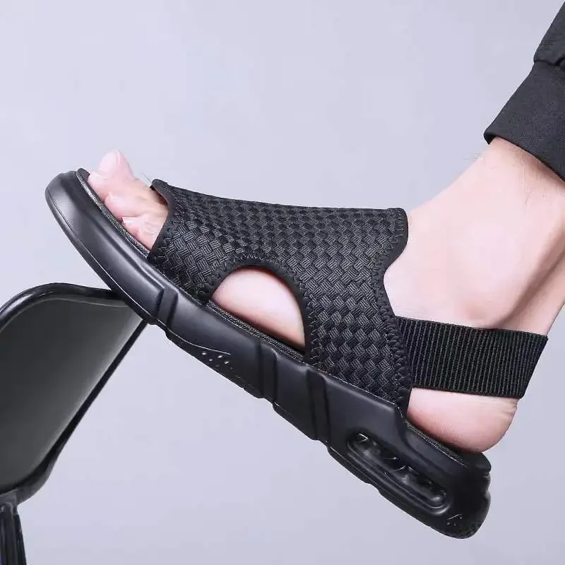 Men Sandals 2025 New Summer Luxury Beach Air Cushioned PU Leather Sandals Lightweight Outdoor Platform Shoes Roman Male Sandal
Men Sandals 2025 New Summer Luxury Beach Air Cushioned PU Leather Sandals Lightweight Outdoor Platform Shoes Roman Male Sandal