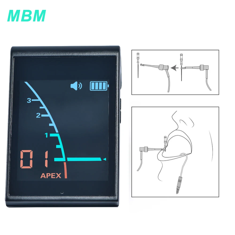 MBM Mini Apex Locator Endodontics Root Canal Measuring Tool Portable Wireless Apex Locator
MBM Mini Apex Locator Endodontics Root Canal Measuring Tool Portable Wireless Apex Locator