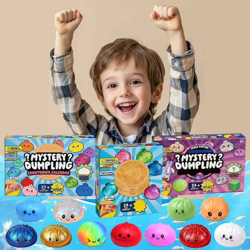 Kawaii Dumpling Squishy Toys Advent Calendar Dumpling Slow Rising Stress Relief Sensory Set Blind Box Desk Decor Christmas Gifts
Kawaii Dumpling Squishy Toys Advent Calendar Dumpling Slow Rising Stress Relief Sensory Set Blind Box Desk Decor Christmas Gifts
