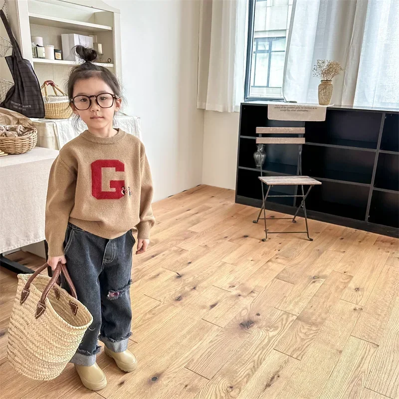 New Autumn Clothes Baby Knitted Pullover Letter Sweater Kid Boy Knitsuit Girl Infant Knitting Cartoon Tops Children Knit Shirt
New Autumn Clothes Baby Knitted Pullover Letter Sweater Kid Boy Knitsuit Girl Infant Knitting Cartoon Tops Children Knit Shirt