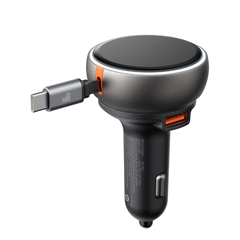 80W Fast Charger 2-in-1 Charger Compact Design Fire-Resistant Case High Universality Fitment Adjustable Car Charger Design Power
80W Fast Charger 2-in-1 Charger Compact Design Fire-Resistant Case High Universality Fitment Adjustable Car Charger Design Power