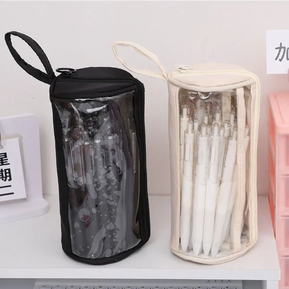 PVC Transparent Pencil Case Dirt Resistant Standing Large Capacity Pencil Bag Organizer Korean Style Zipper Pencil Case
PVC Transparent Pencil Case Dirt Resistant Standing Large Capacity Pencil Bag Organizer Korean Style Zipper Pencil Case