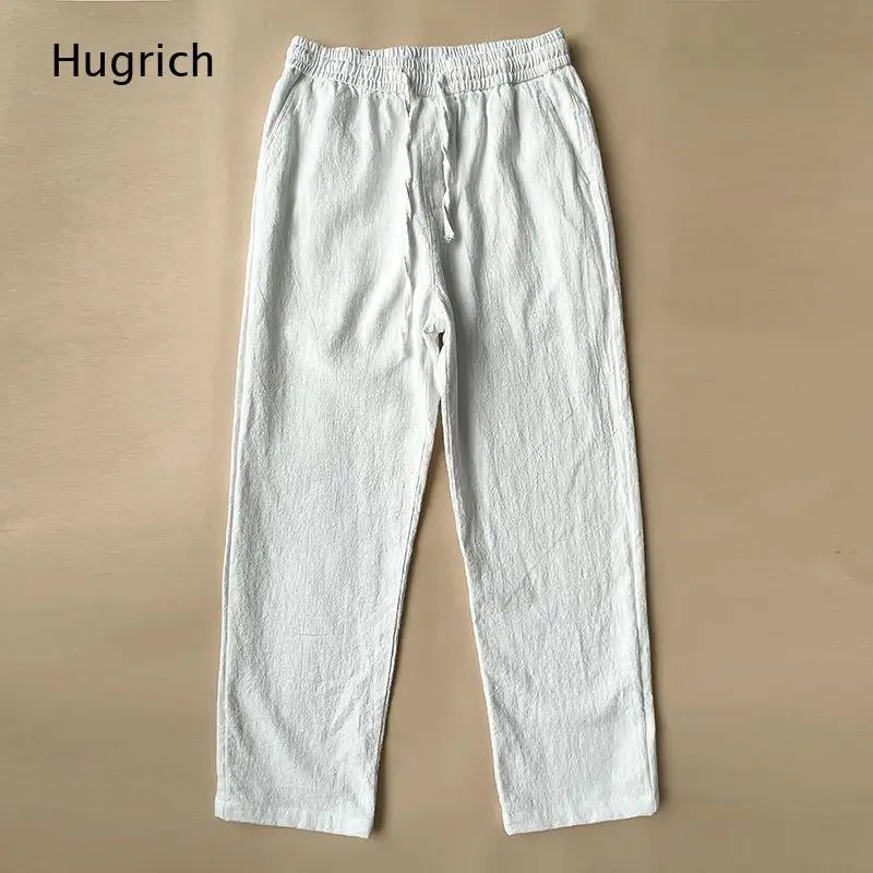 Elastic Drawstring Waist Breathable Linen Straight Pants Summer Beach Vacation Mens Casual Trousers
Elastic Drawstring Waist Breathable Linen Straight Pants Summer Beach Vacation Mens Casual Trousers