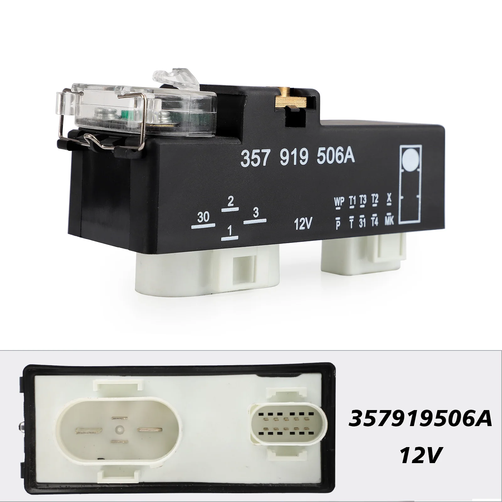 357 919 506 A Electronic Fan Controller Air Conditioning Cooling Relay Temperature Switch 357919506A for VW Golf Jetta Passat
357 919 506 A Electronic Fan Controller Air Conditioning Cooling Relay Temperature Switch 357919506A for VW Golf Jetta Passat
