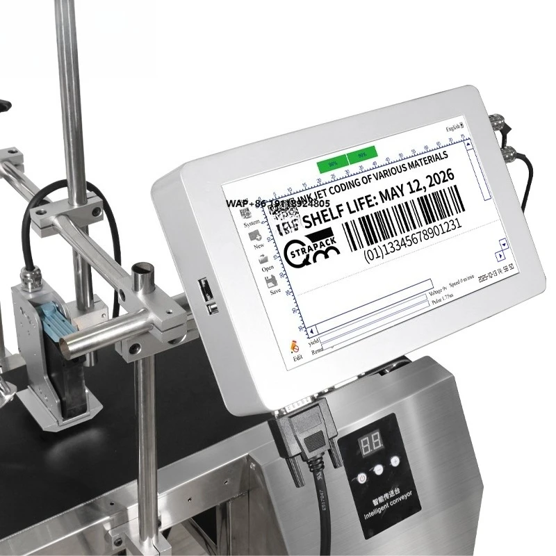 Connect Internet Online Industrial Inkjet Printer with 10 Inch Touch Screen for QR Barcode Date
Connect Internet Online Industrial Inkjet Printer with 10 Inch Touch Screen for QR Barcode Date