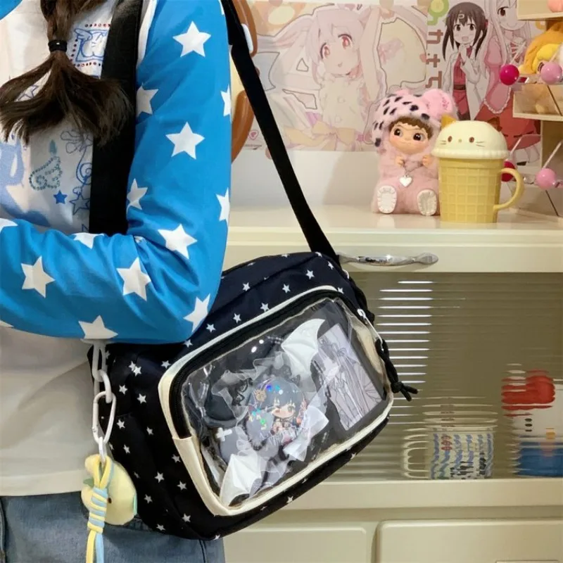 New Fashion Cute Sweet Girl Ita Bag Japanese Y2K Transparent Badge Casual One-shoulder Small Shoulder Women's Bag
New Fashion Cute Sweet Girl Ita Bag Japanese Y2K Transparent Badge Casual One-shoulder Small Shoulder Women's Bag