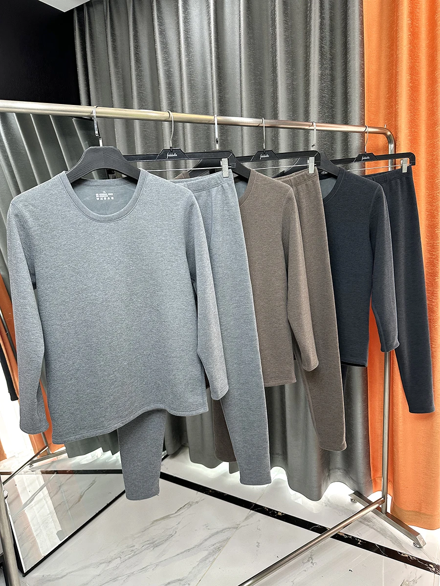 Thickened Fleece Warm Set Soft Elastic round Neck Men's Autumn Winter Clothing Comfortable Skin-friendly Long Sleeve Long Pants
Thickened Fleece Warm Set Soft Elastic round Neck Men's Autumn Winter Clothing Comfortable Skin-friendly Long Sleeve Long Pants