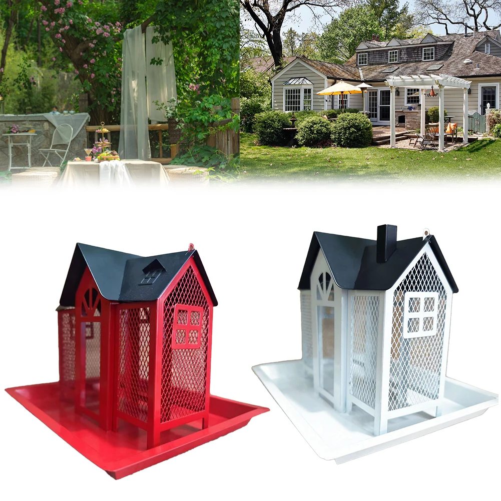 Garden Hanging Bird Feeder Metal Garden Squirrel Bird Feeder Hummingbird Feeder Wrought Iron Bird House Decoration
Garden Hanging Bird Feeder Metal Garden Squirrel Bird Feeder Hummingbird Feeder Wrought Iron Bird House Decoration