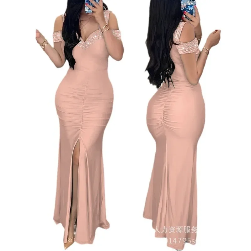 Fashion Wedding Dresses for Women 2023 New V Neck Waist Splitting Pleated Dress for Women
Fashion Wedding Dresses for Women 2023 New V Neck Waist Splitting Pleated Dress for Women