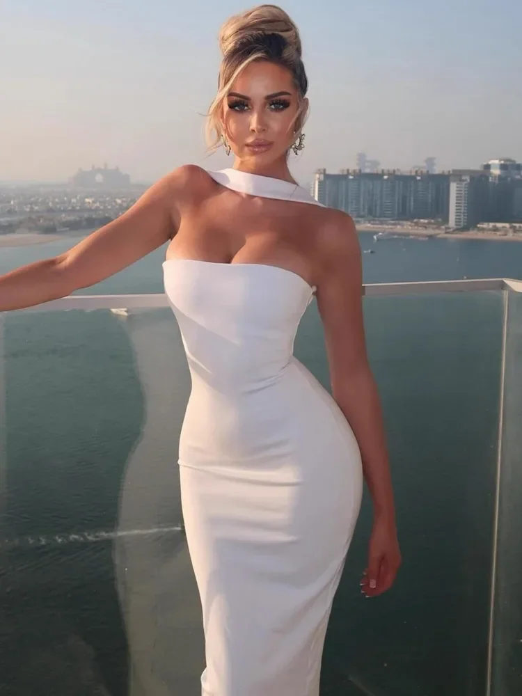 Halter Off-shoulder Sexy Maxi Dress Women Fashion Strapless Sleeveless Backless Bodycon Club Party Long Dresses Female
Halter Off-shoulder Sexy Maxi Dress Women Fashion Strapless Sleeveless Backless Bodycon Club Party Long Dresses Female