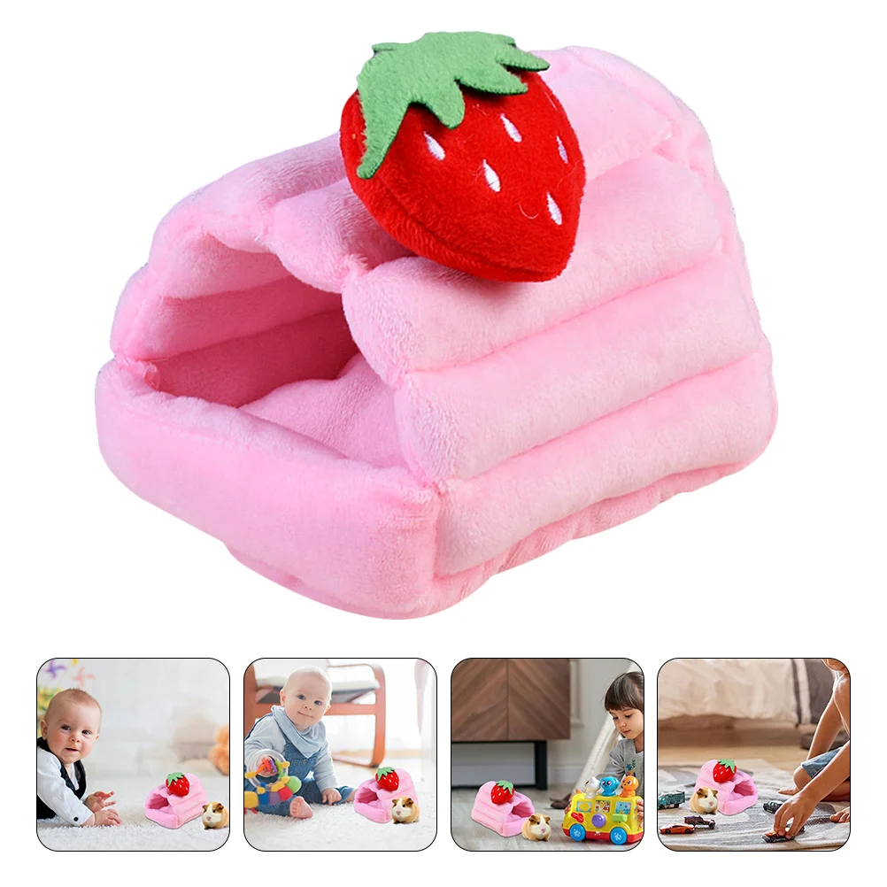 Warm Cotton Nest Strawberry Hamster Hide Pet Beds Hedgehog Hampster Pink Hideout Home
Warm Cotton Nest Strawberry Hamster Hide Pet Beds Hedgehog Hampster Pink Hideout Home