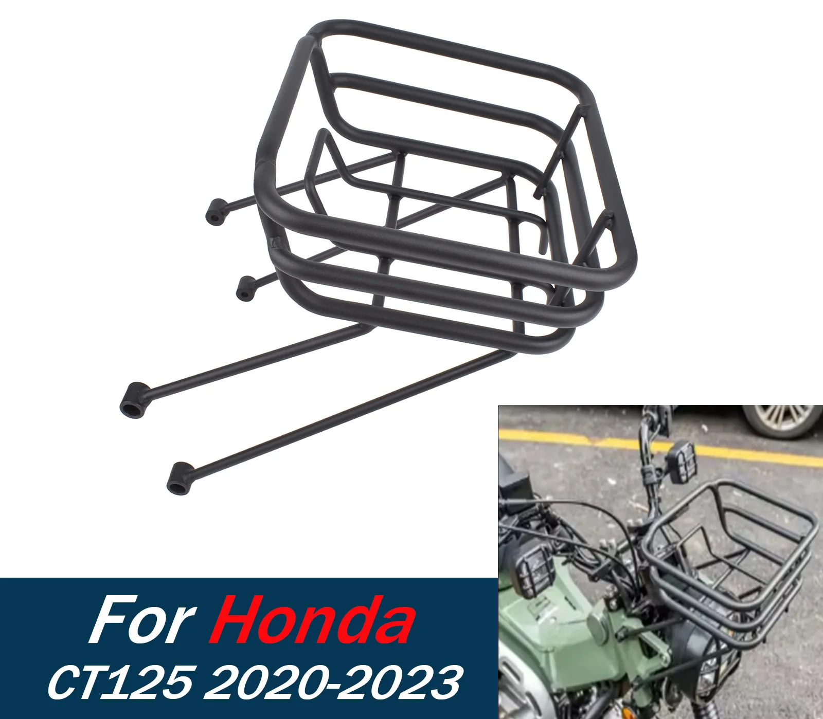 Передняя багажная полка для CT125 для Honda Trail Huntercub 125 2020-2023 Hunter Cub, поддержка корзины для мотоцикла, держатель, кронштейн
Передняя багажная полка для CT125 для Honda Trail Huntercub 125 2020-2023 Hunter Cub, поддержка корзины для мотоцикла, держатель, кронштейн