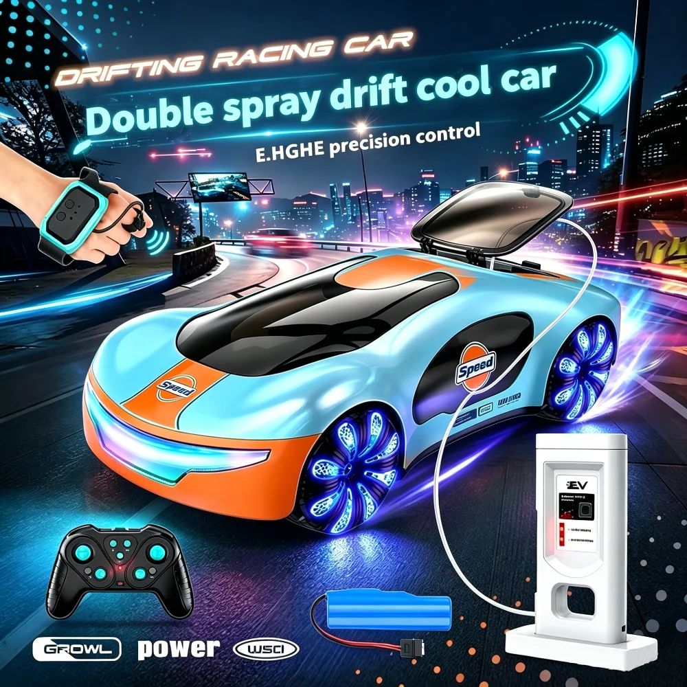 Remote Control Car New Energy RC Cars with Light Music & Spray Effects 2.4GHz Gesture Sensing Stunt Drift Vehicles Kids Gifts
Remote Control Car New Energy RC Cars with Light Music & Spray Effects 2.4GHz Gesture Sensing Stunt Drift Vehicles Kids Gifts