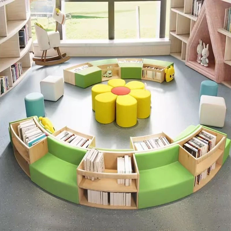 Modern children's school kindergarten rest area sofa combination
Modern children's school kindergarten rest area sofa combination