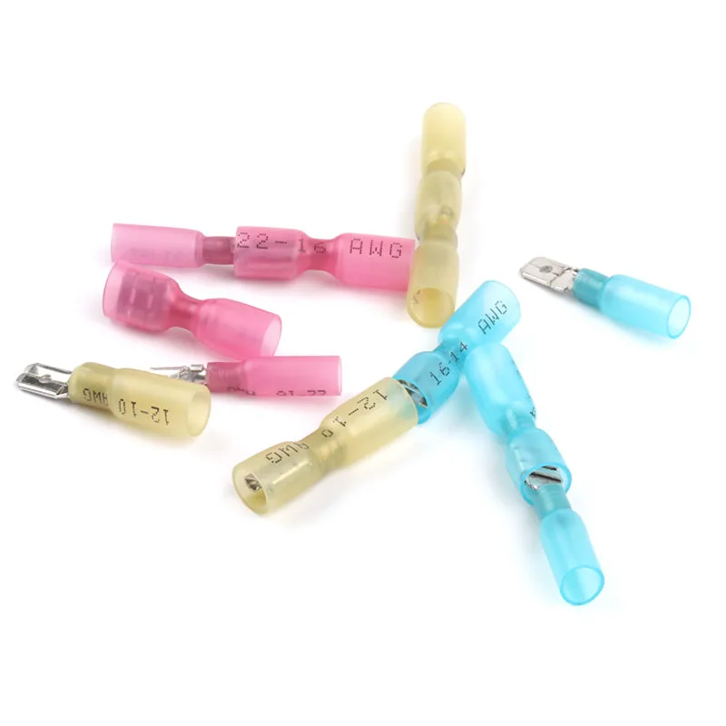 25PCS Waterproof Insulated Butt Electrical Wire Connector wire Terminal Kit Heat Shrink Crimp Terminals Insulated Wire port
25PCS Waterproof Insulated Butt Electrical Wire Connector wire Terminal Kit Heat Shrink Crimp Terminals Insulated Wire port