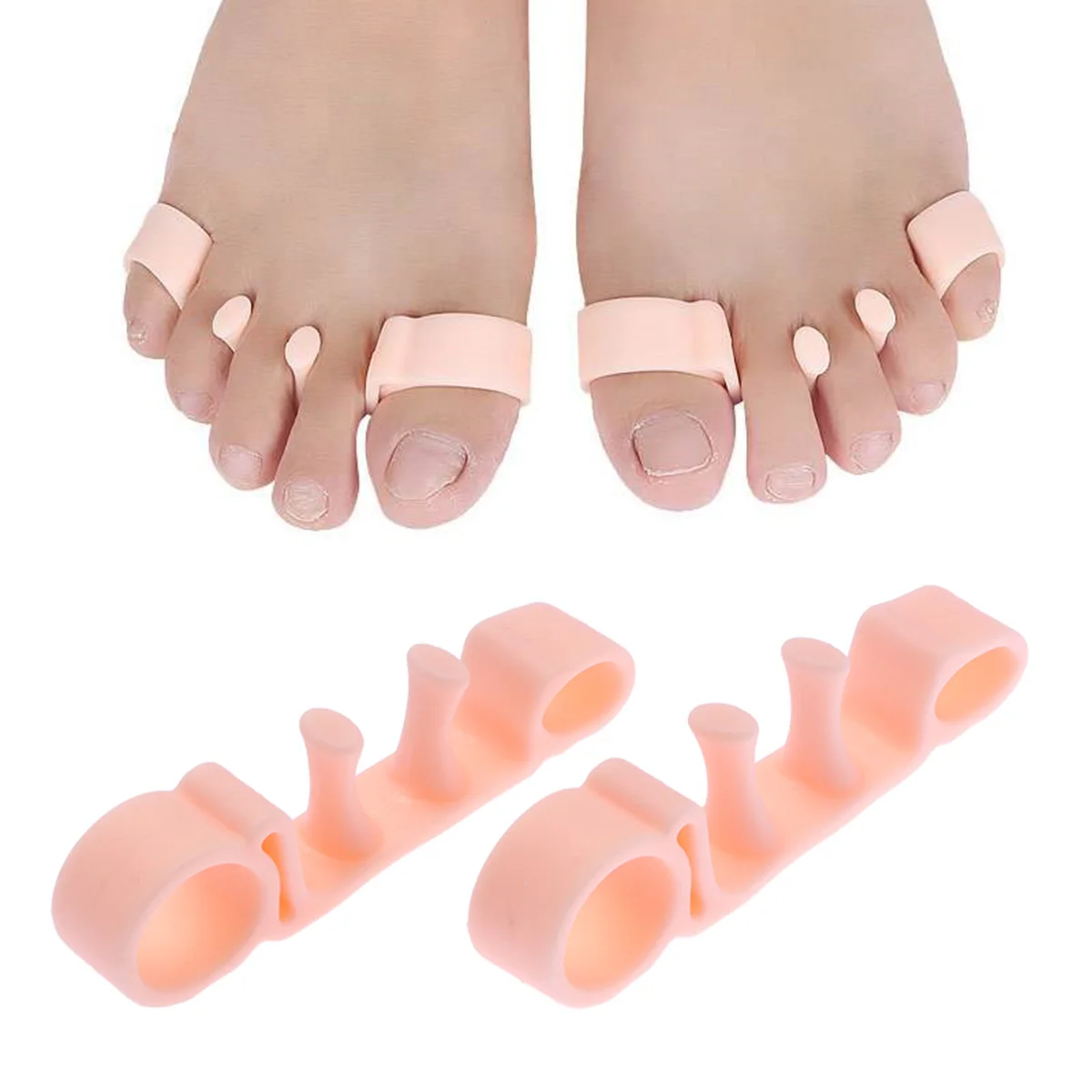 1 Pair Toe Corrector Gel Hallux Valgus Separators Bunion Relief Splint For Overlapping Toes Pain Soft Medical Grade Reusable
1 Pair Toe Corrector Gel Hallux Valgus Separators Bunion Relief Splint For Overlapping Toes Pain Soft Medical Grade Reusable