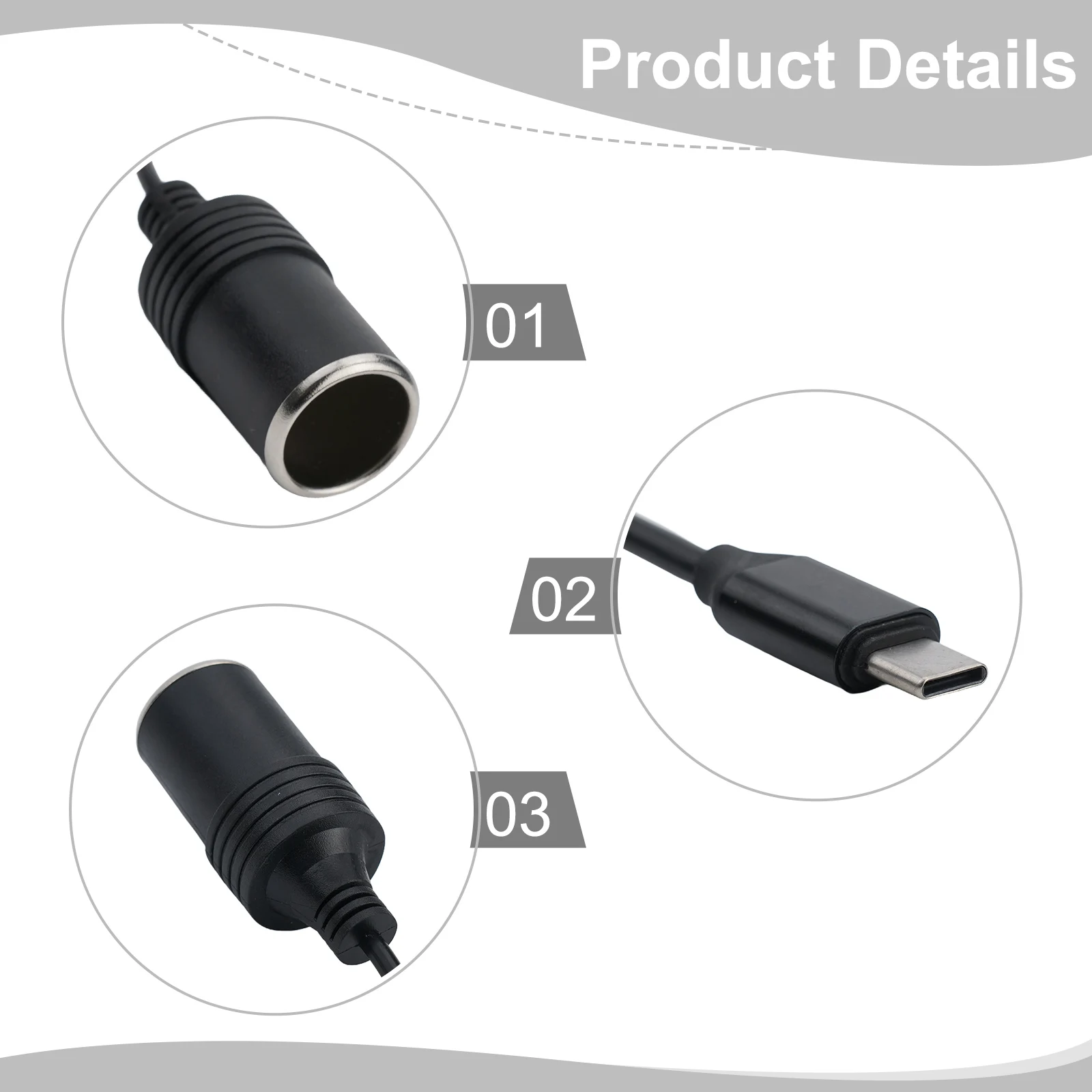 Features Type C Current Power Adapter Cable Quick Installation Type C Wear-resistant Female Converter Adapter Cord
Features Type C Current Power Adapter Cable Quick Installation Type C Wear-resistant Female Converter Adapter Cord