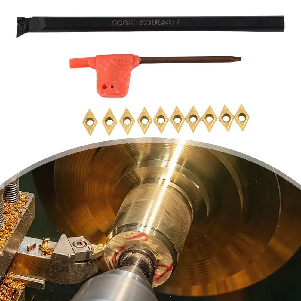 Производительный держатель Твердосплавное лезвие Токарный станок Поворотный держатель инструмента S08K-SDUCR07 Расточная оправка Высокая твердость для нержавеющей стали
Производительный держатель Твердосплавное лезвие Токарный станок Поворотный держатель инструмента S08K-SDUCR07 Расточная оправка Высокая твердость для нержавеющей стали