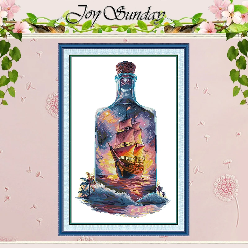 Sailing in a Bottle Patterns Counted Cross Stitch Set DIY 11CT 14CT 16CT Stamped DMC Cross-stitch Kit Embroidery Needlework
Sailing in a Bottle Patterns Counted Cross Stitch Set DIY 11CT 14CT 16CT Stamped DMC Cross-stitch Kit Embroidery Needlework