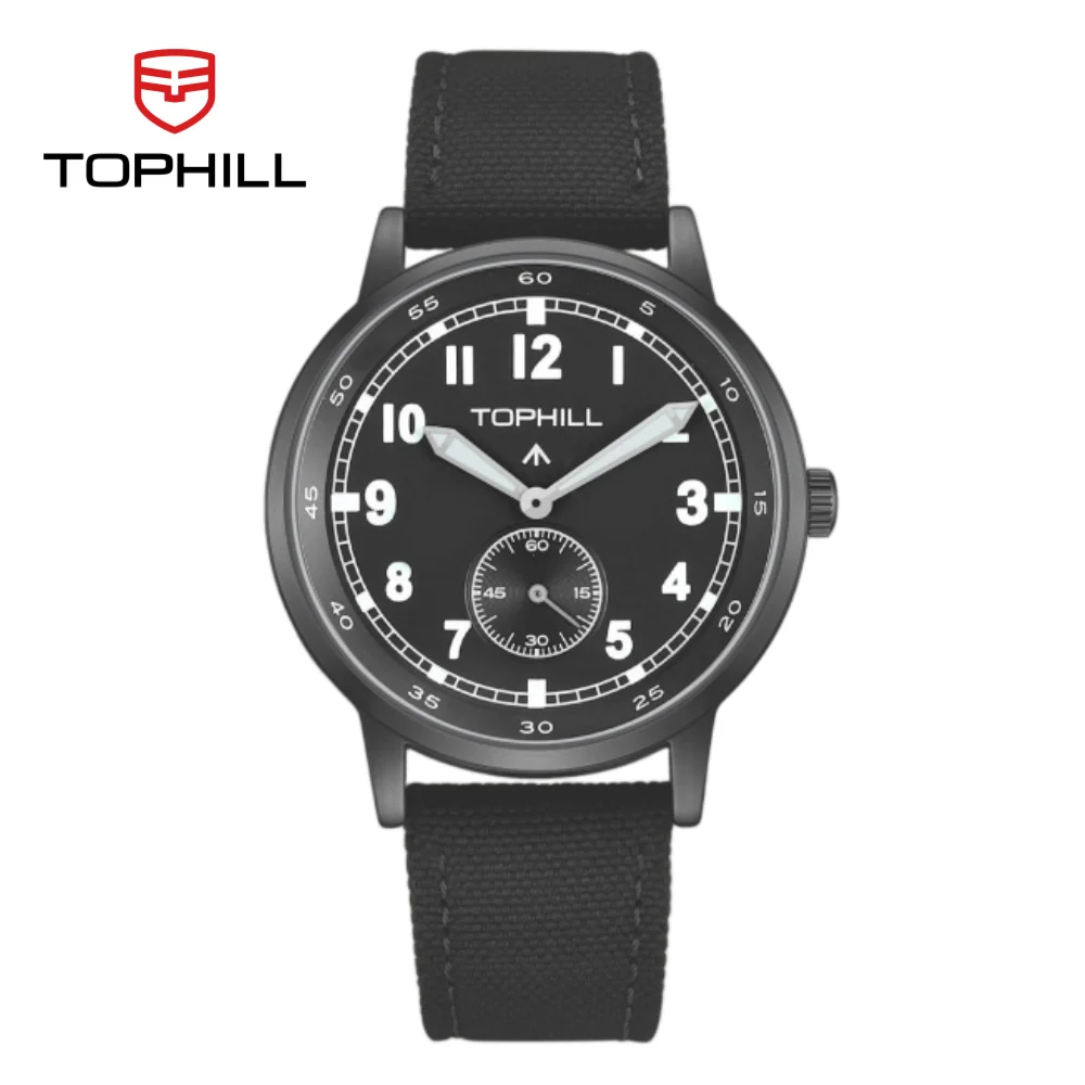 TOPHILL Men Quartz Watch 40mm 1L45 Sandblasted Matte Dial 6H Seconds Subdial Canvas Leather Strap TW099G
TOPHILL Men Quartz Watch 40mm 1L45 Sandblasted Matte Dial 6H Seconds Subdial Canvas Leather Strap TW099G