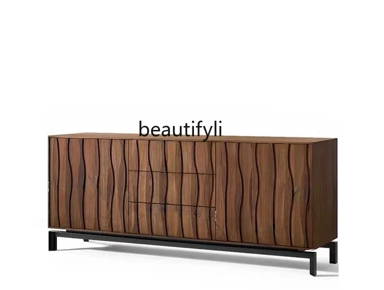 Nordic Solid Wood Sideboard Walnut Living Room Locker Charming Style Hallway Modern Minimalist Bedroom Storage Cabinet
Nordic Solid Wood Sideboard Walnut Living Room Locker Charming Style Hallway Modern Minimalist Bedroom Storage Cabinet