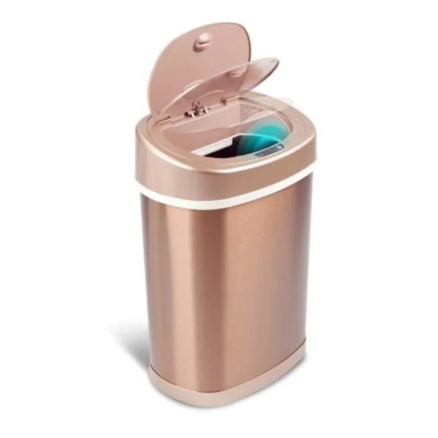 Automatic Bathroom Trash Can, 4 Gallon Stainless Steel Motion Sensor Hands-Free Garbage Bin with Soft-Close Lid, Gold Finish fo
Automatic Bathroom Trash Can, 4 Gallon Stainless Steel Motion Sensor Hands-Free Garbage Bin with Soft-Close Lid, Gold Finish fo